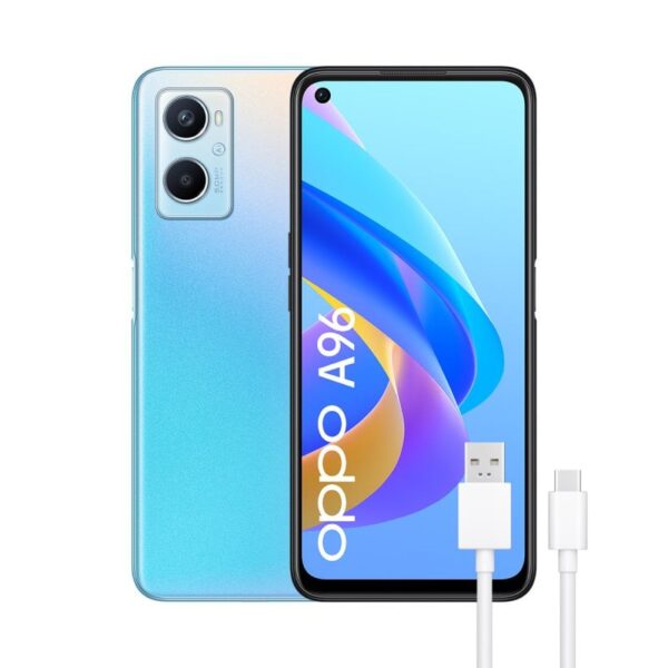 OPPO A96 8/128GB Azul Libre + Cable USB 3.1 Type-C Reacondicionado