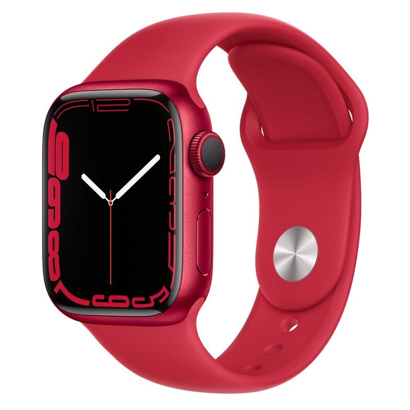 Apple Watch Series 7 GPS 41mm Aluminio Rojo con Correa Deportiva Roja Reacondicionado