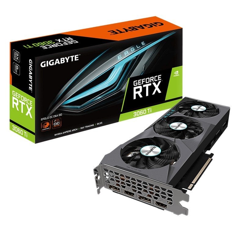 Gigabyte GeForce RTX 3060 Ti EAGLE OC D6X 8GB GDDR6X Reacondicionado