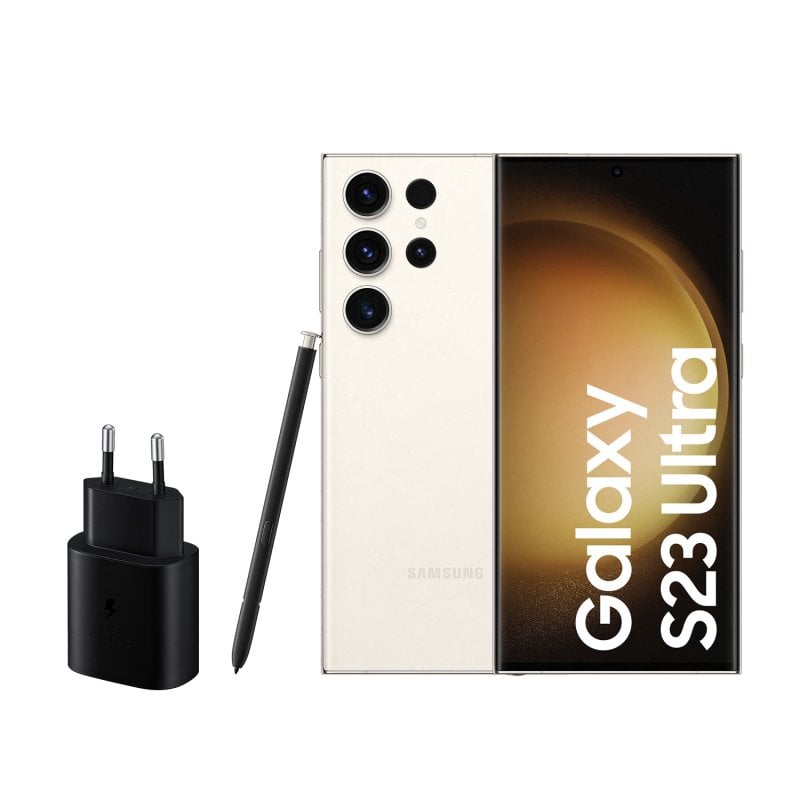 Samsung Galaxy S23 Ultra 512GB Algodón Libre + Cargador 25W Reacondicionado