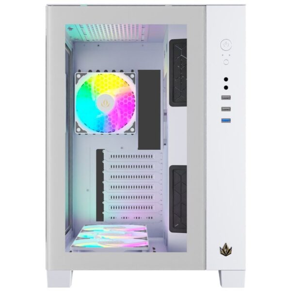 Forgeon Tiberium ARGB Cristal Templado USB 3.0 Blanca