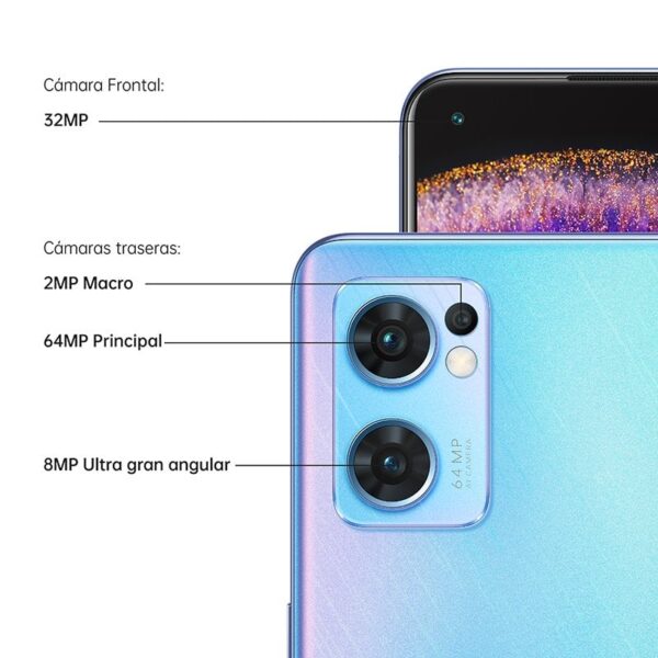 OPPO Find X5 Lite 5G 8/256GB Azul Libre + Cable USB 3.1 Type-C