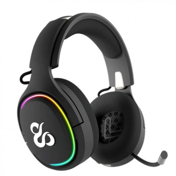 Newskill Aton Black Auriculares Gaming Inalámbricos RGB Bluetooth 5.0 Multiplataforma Negros