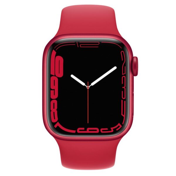 Apple Watch Series 7 GPS 41mm Aluminio Rojo con Correa Deportiva Roja Reacondicionado