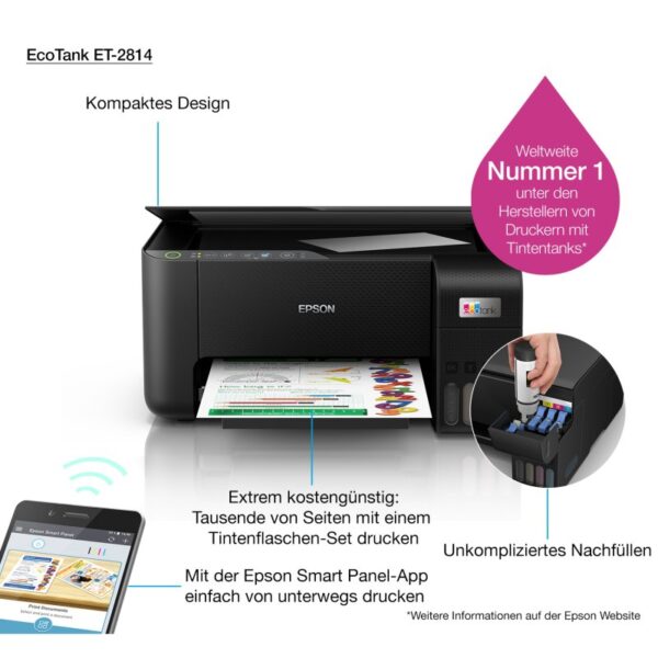 Epson Ecotank ET-2814 Multifunción Color Wifi Reacondicionado
