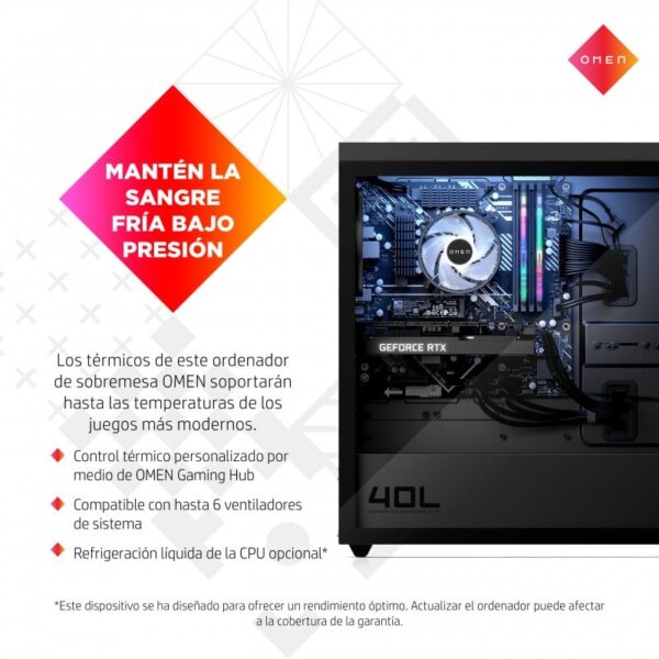 HP OMEN 40L GT21-0049ns Intel Core i7-12700K/32GB/1TB SSD + 1TB/RTX 3070 Reacondicionado