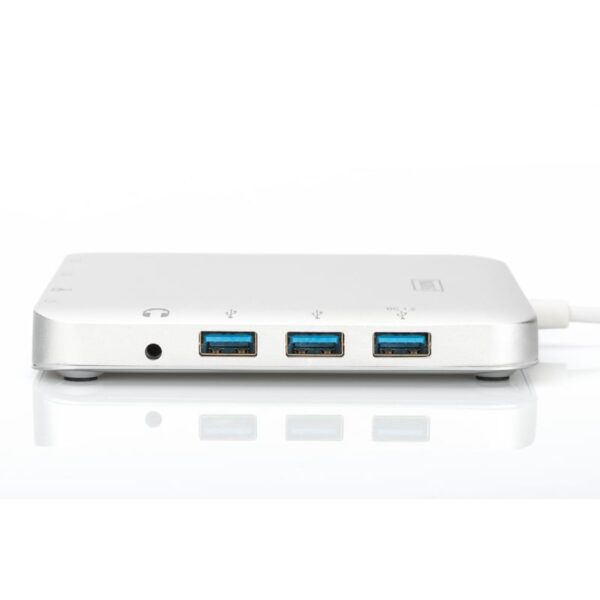 Digitus Dock Station USB-C a HDMI/Mini DisplayPort/VGA/USB 3.0/Jack/RJ-45/Micro SD/SDHC/SDXC/MMC