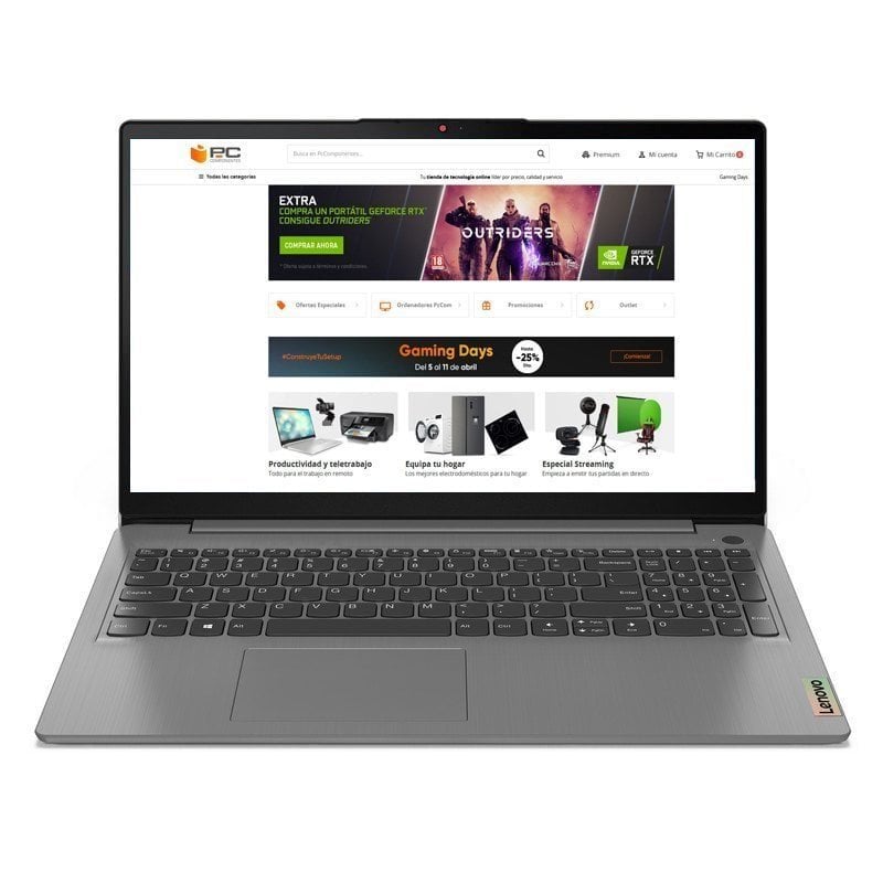 Lenovo IdeaPad 3 15ALC6 AMD Ryzen 7 5700U/16 GB/512 GB SSD/15.6" Reacondicionado