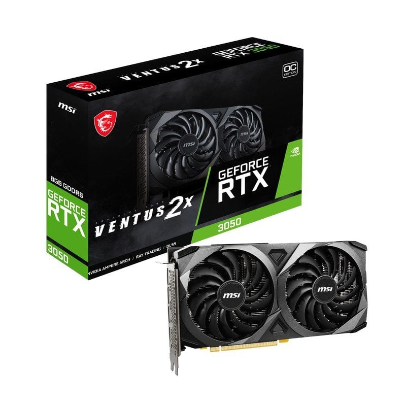 MSI GeForce RTX 3050 VENTUS 2X OC 8GB GDDR6 Reacondicionado