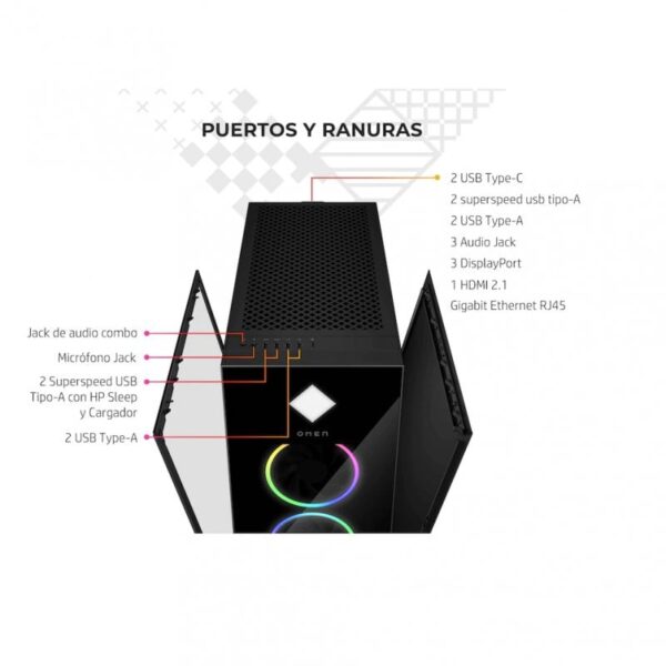 HP OMEN 45L GT22-0019ns Intel Core i9-12900K/32GB/2TB+1TB SSD/RTX 3080 Reacondicionado