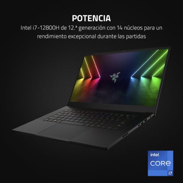 Razer Blade 15 Advanced Model QHD Intel Core i7-12800H/16GB/1TB SSD/RTX 3070Ti/15.6" Reacondicionado