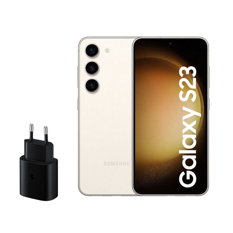 Samsung Galaxy S23 256GB Algodón Libre + Cargador 25W Reacondicionado