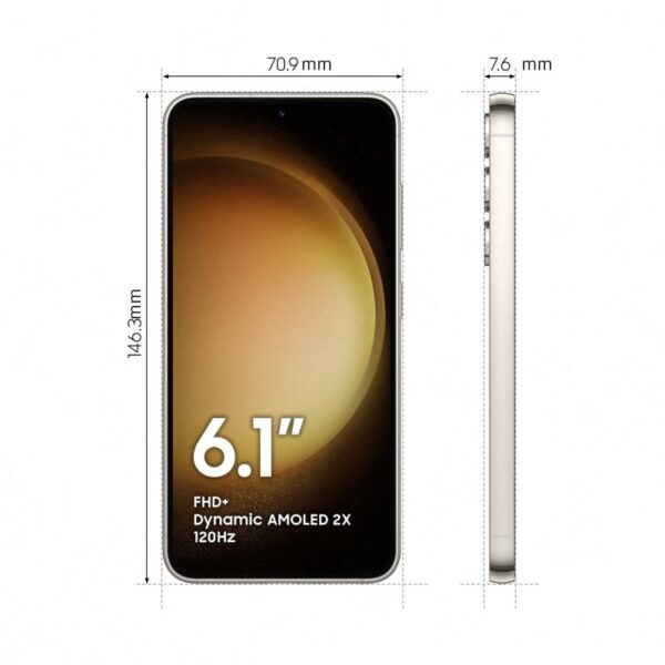 Samsung Galaxy S23 256GB Algodón Libre + Cargador 25W Reacondicionado