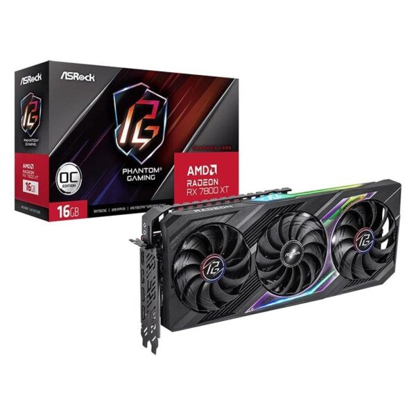 Asrock Radeon RX 7800 XT Phantom Gaming OC 16GB GDDR6 Reacondicionado