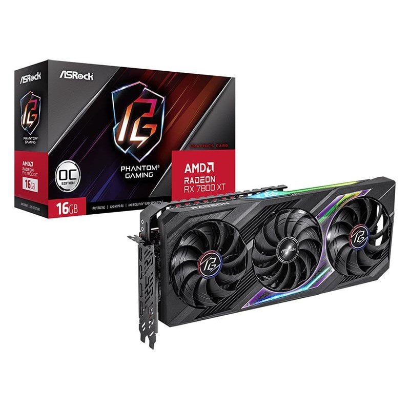 Asrock Radeon RX 7800 XT Phantom Gaming OC 16GB GDDR6 Reacondicionado