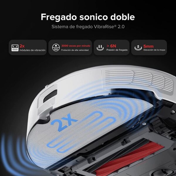 Roborock S8 Pro Ultra Robot Aspirador y Fregasuelos Negro