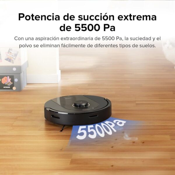 Roborock Q5 Pro+ Robot Aspirador Negro + Estación de Vaciado Automático Reacondicionado