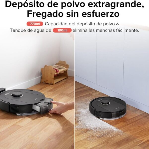 Roborock Q5 Pro+ Robot Aspirador Negro + Estación de Vaciado Automático Reacondicionado