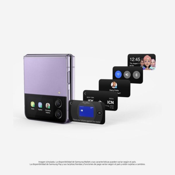 Samsung Galaxy Z Flip4 8/256GB Rosa + Cargador de Pared 25W