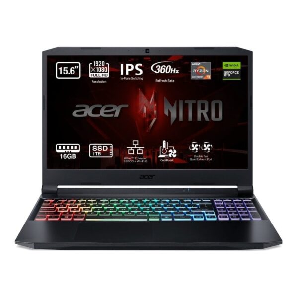 Acer Nitro 5 AN515-45-R5ZJ AMD Ryzen 9 5900HX/32GB/1TB SSD/RTX 3080/15.6" Reacondicionado