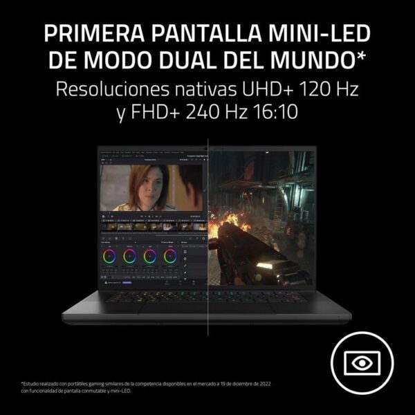 Razer Blade 16 QHD+ Intel Core i9-13950HX/32GB/1TB SSD/RTX 4080/16" Reacondicionado