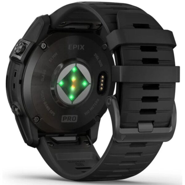 Garmin Epix Pro (Gen 2) Reloj Smartwatch 51mm Gris con Correa de Silicona Negra Reacondicionado