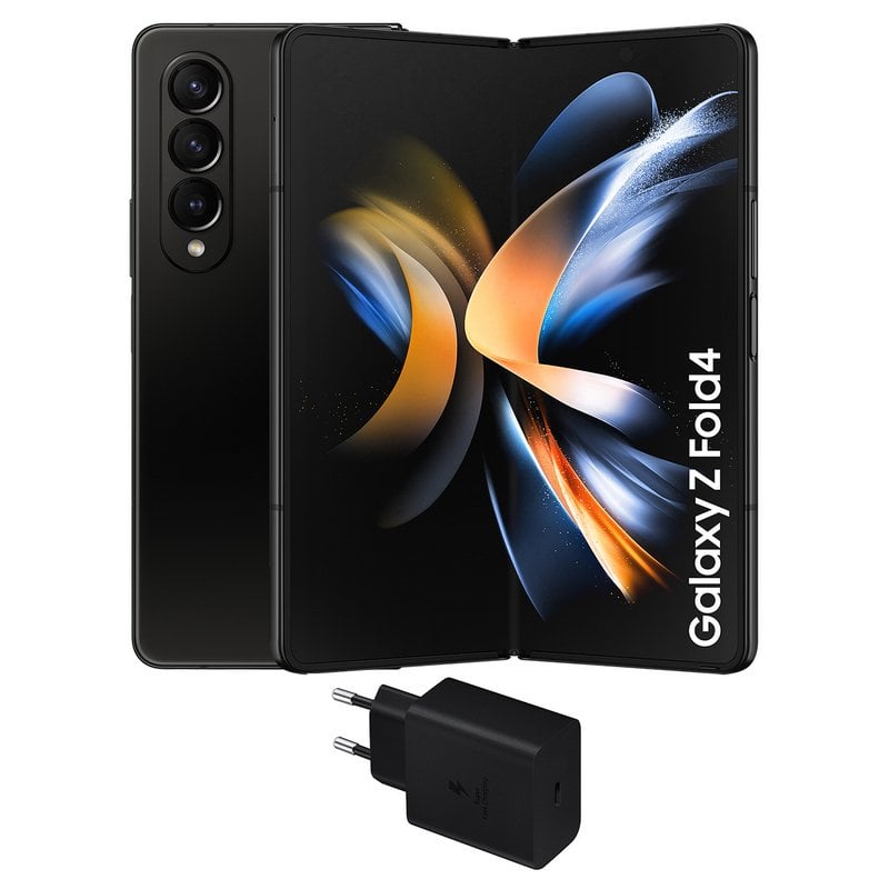 Samsung Galaxy Z Fold4 12/256GB Negro Libre + Cargador de Pared 25W Reacondicionado
