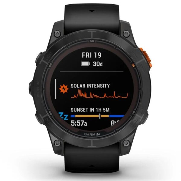 Garmin Fénix 7 Pro Solar Reloj Smartwatch 47mm Gris con Correa Negra Reacondicionado