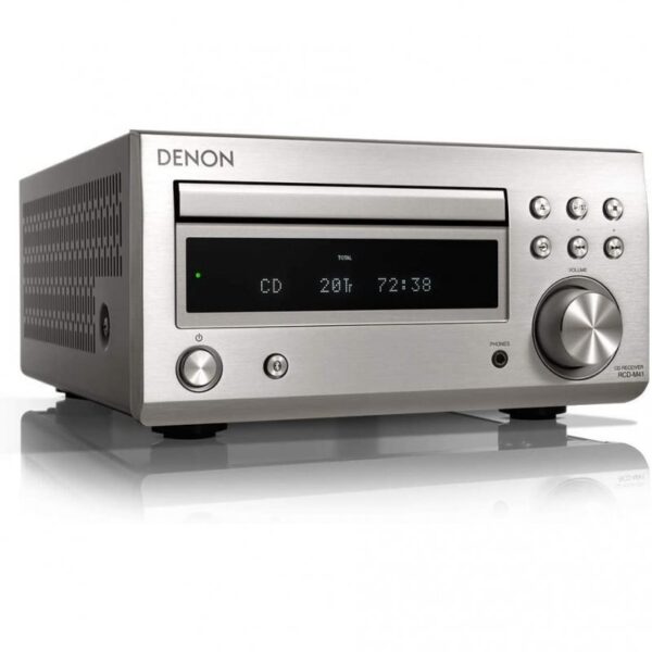 Denon DM-41 Micro Cadena Hifi 60W Plata Reacondicionado