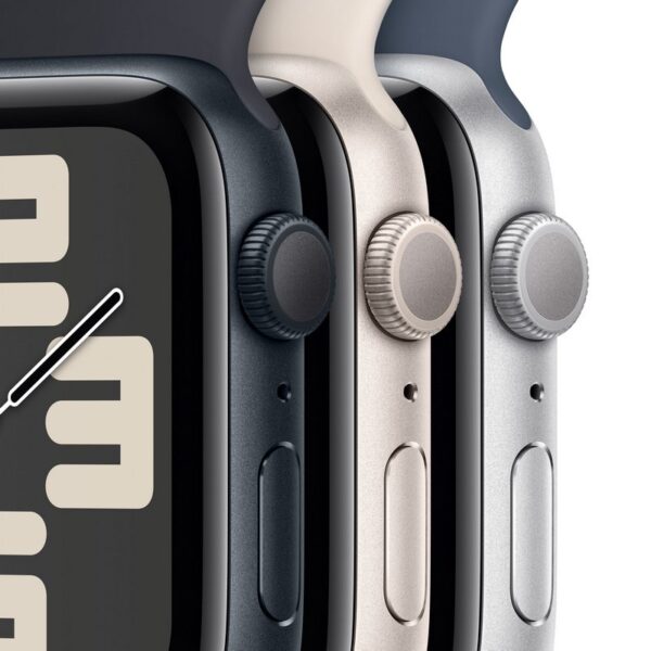 Apple Watch SE GPS 40mm Aluminio Plata con Correa Deportiva Azul Tempestad S/M Reacondicionado