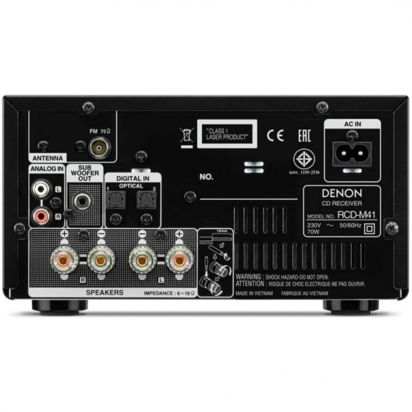 Denon DM-41 Micro Cadena Hifi 60W Plata Reacondicionado