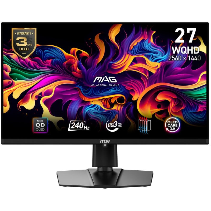 MSI MAG 271QPX QD-OLED E2 26.5" QD-OLED QHD 240Hz 0.03ms HDR400 Reacondicionado
