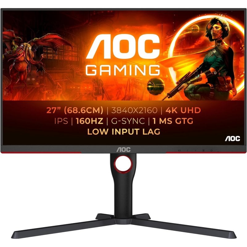 AOC G3 U27G3X/BK 27" LED IPS UltraHD 4K 160Hz G-Sync Compatible Reacondicionado