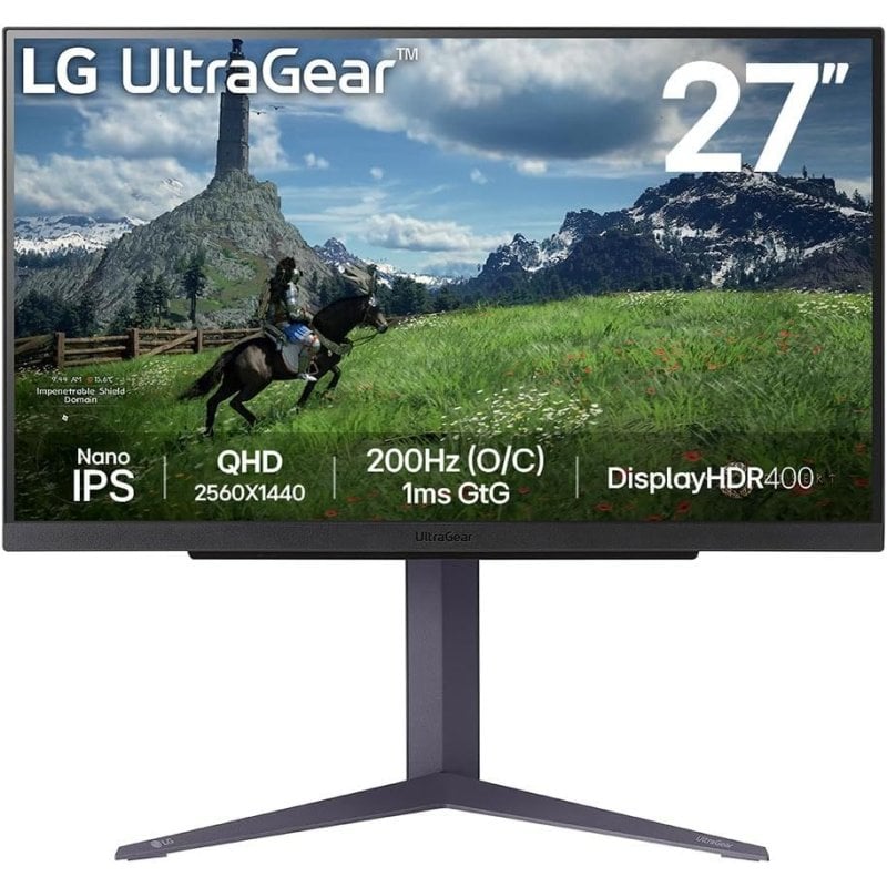 LG Ultragear 27GS85Q-B 27" LED Nano IPS QHD 180Hz G-Sync Compatible Reacondicionado
