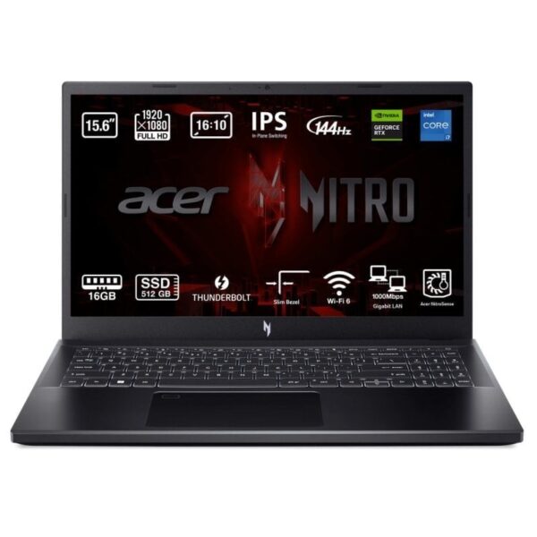 Acer Nitro V 15 ANV15-51-74ET Intel Core i7-13620H/16GB/512GB SSD/RTX 4050/15.6" Teclado Italiano Reacondicionado