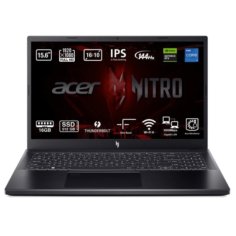 Acer Nitro V 15 ANV15-51-74ET Intel Core i7-13620H/16GB/512GB SSD/RTX 4050/15.6" Teclado Italiano Reacondicionado