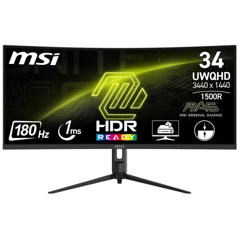 MSI MAG 342CQR E2 34" LED VA UltraWide QHD 180Hz Curva Reacondicionado