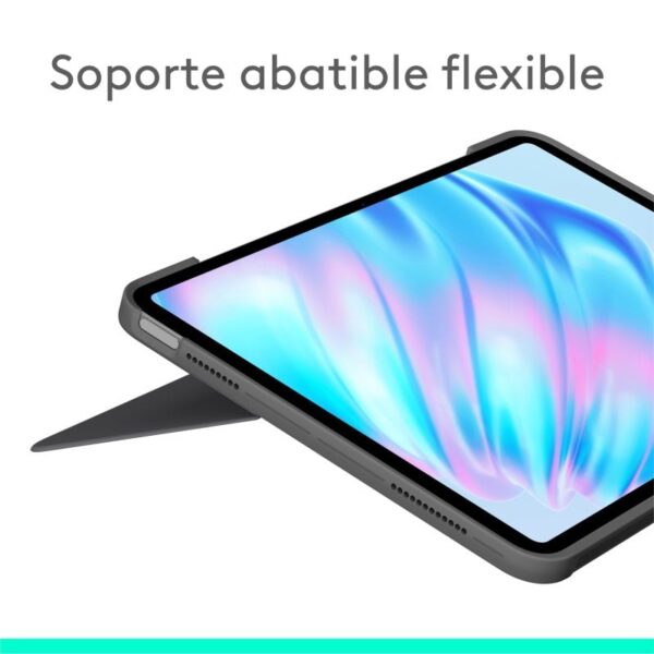 Logitech Combo Touch Funda con Teclado Español QWERTY Gris Oxford para iPad Air 11" (M2)/Air 5ª Gen Reacondicionado