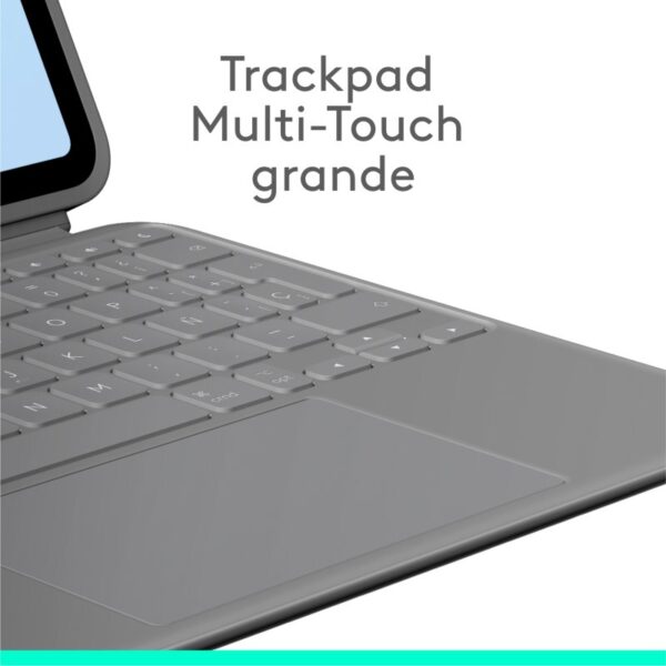 Logitech Combo Touch Funda con Teclado Español QWERTY Gris Oxford para iPad Air 11" (M2)/Air 5ª Gen Reacondicionado