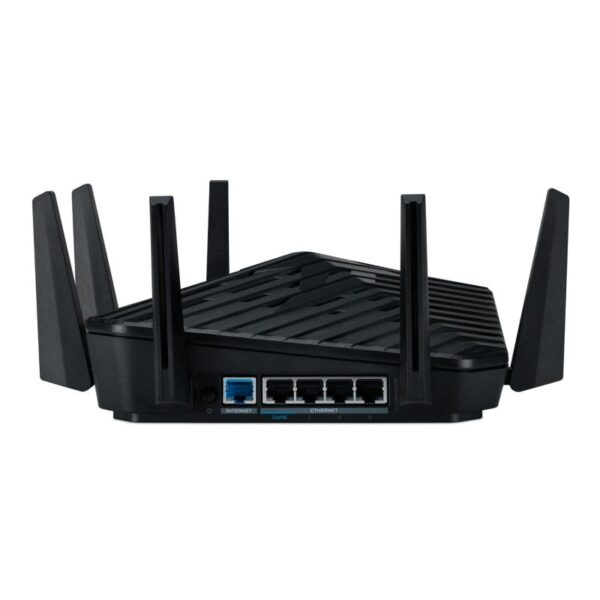 Acer Predator Connect WiFi 6E Router AX7800 Inalámbrico Gigabit Ethernet Tribanda 2.4/5/6GHz Negro Reacondicionado
