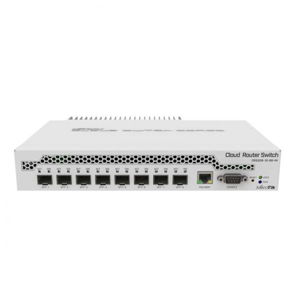 Mikrotik CRS309-1G-8S+IN Switch Gestionado 8 Puertos SFP+ 10Gbps + 1 Puerto Ethernet Gigabit Reacondicionado