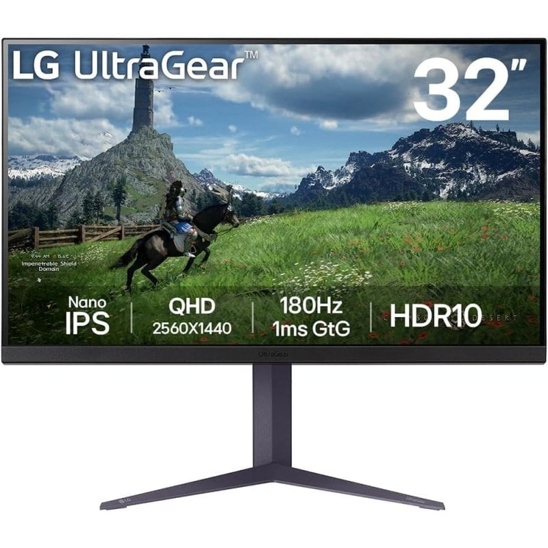 LG Ultragear 32GS85Q-B 31.5" LED Nano IPS QHD 180Hz G-Sync Compatible Reacondicionado