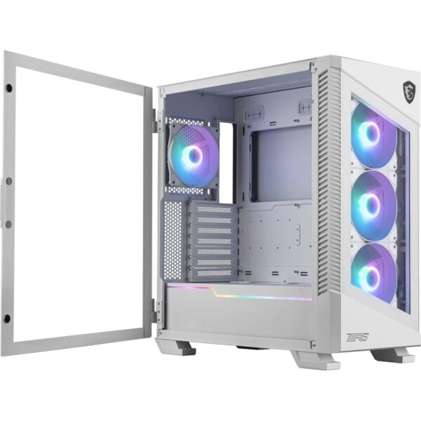 MSI MPG Velox 100R Cristal Templado USB 3.2 Blanca Reacondicionado