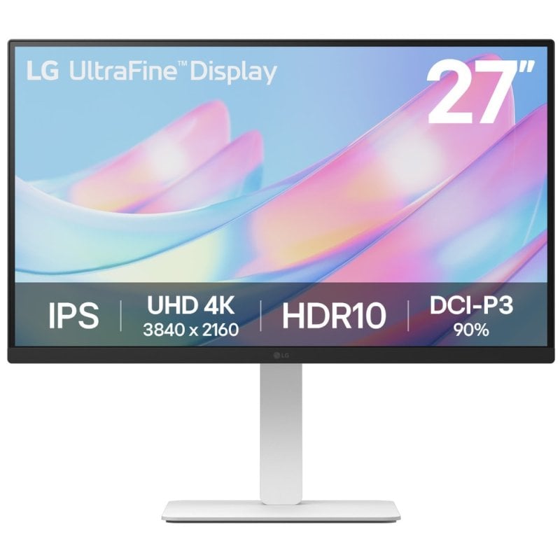 LG UltraFine 27US550-W 27" LED IPS UltraHD 4K Altura Ajustable Reacondicionado