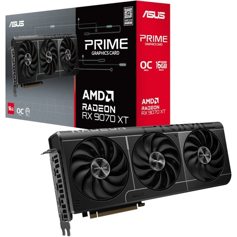 ASUS PRIME AMD Radeon RX 9070 XT OC 16GB GDDR6 FSR 4 Reacondicionado