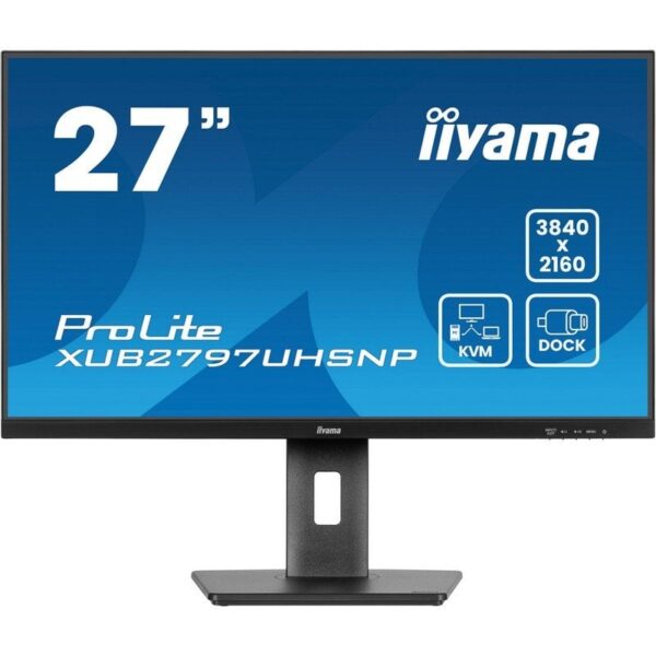 Iiyama ProLite XUB2797UHSNP-B1 27" LED IPS UltraHD 4K RJ-45 KVM y USB-C Reacondicionado