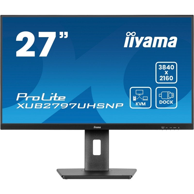 Iiyama ProLite XUB2797UHSNP-B1 27" LED IPS UltraHD 4K RJ-45 KVM y USB-C Reacondicionado