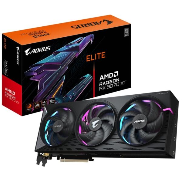 Gigabyte AMD Radeon RX 9070 XT AORUS ELITE 16GB GDDR6 FSR 4 Reacondicionado