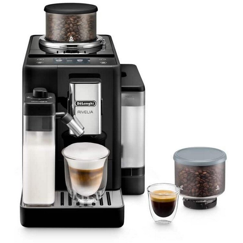 DeLonghi Rivelia Cafetera Superautomática con Depósito de Leche 19 Bares Negro Onyx Reacondicionado