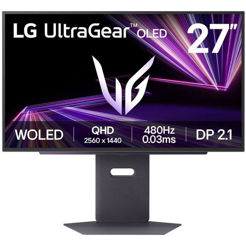 LG UltraGear 27GX790A-B 27" OLED QHD 480Hz 0.03ms Altura Ajustable FreeSync Premium Pro Reacondicionado
